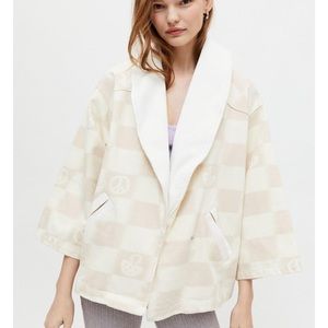 Wide Sleeve Wrap Jacket